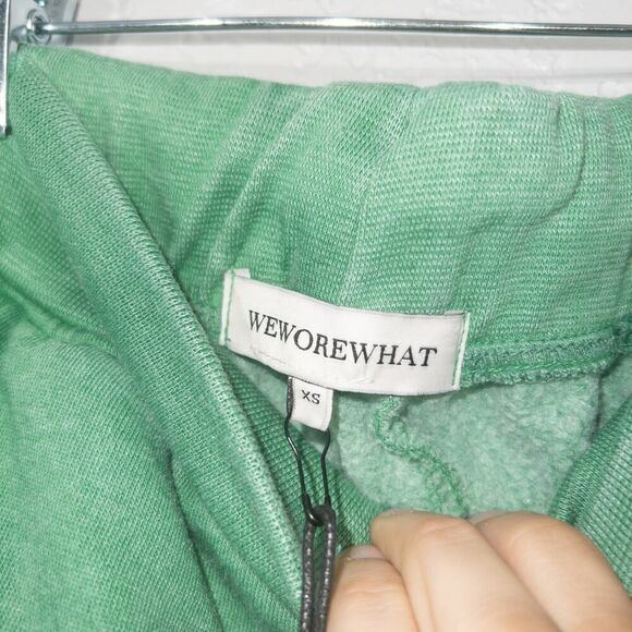 NWT WeWoreWhat Jolly Green Burnout Fleece‎ Joggers Size XS - Picture 7 of 7